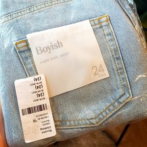 Boyish jean skirt